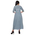 thumbnail image 4 of Moomaya Robe Kurti d'Été à Manches Courtes Imprimée, Tunique Ligne A pour Femmes, 4 of 5