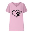 thumbnail image 4 of LSLJS Blouses pour Femmes Col en V Imprimé T- Mode Confortable, Cadeaux pour Femmes, 4 of 5