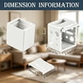 thumbnail image 3 of Support de Montage pour Mini Store, Fixation de Rideau de Fenêtre, Support de Tête de Store, Code d'Installation Stable en Plastique Durable pour Store de Fenêtre Intérieur Domestique, Pièce de Quincaillerie d'Assemblage Fixe, Blanc, 3 of 9