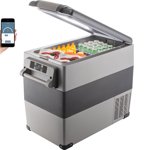 VEVOR 58 Quart(55L) Réfrigérateur portatif Congelateur de voiture électrique Refroidisseur de voiture Compact RV Réfrigérateur 12/24V DC & 110-240V AC Bateau de camion de voiture Mini Congélateur électrique