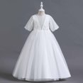 thumbnail image 2 of Robe Princesse pour Filles Enfants Bébés Filles Enfants d'Âge Moyen Robe en Gaze Brodée Robe Princesse, 2 of 9
