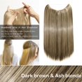 thumbnail image 2 of Extensions de Cheveux en Fil Invisibles de 20” Miracle Secret, Postiches à Ligne de Poisson, Cheveux Lisses Soyeux Synthétiques, 2 of 4
