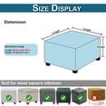 thumbnail image 2 of Gkeoshab Sofa Cover Square Ottoman Ottoman Slipcover Square Footstool Protector Storage Stool Ottoman Stretch With Elastic Bottom Feature Real Velvet Plush Fabric（Length：27 32 Inch） Home & Garden, 2 of 7