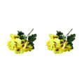 thumbnail image 3 of Decodeary Realistic Appearance Flower Decoration For Low Maintenance Garden Easy To Clean Cloth Decorations Fake Plants Flowers JH1245 Yellow 2Set, 3 of 6