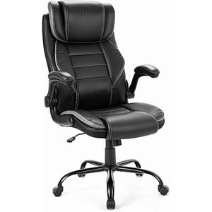 Big et Président du Bureau de haut niveau 400lbs Support ergonomique Lombaire et appuie-tête réglable Chaise double ressort inclinable