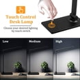 thumbnail image 2 of Led Desk Lamp,Dimmable Office Lamp With Adjustable Arm, Foldable Table Desk Lamp For Table Bedroom Bedside Office Study, 5000K, 8W, Black, 2 of 9