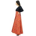 thumbnail image 4 of Bimba Women's Full-Sleeve Floral Round Neck Long Dress Boho Gothic Maxi, 4 of 7