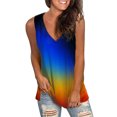 thumbnail image 1 of Cathalem Womens Basic T-Shirts Fashion T Shirts for Women Color Blocking Design Loose Basic Tee,Yellow XXL, 1 of 5