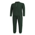 thumbnail image 4 of Mens Long Sleeve Outfits Stand Collar Sweatshirt Top and Sweatpants Tracksuit Set, 4 of 9