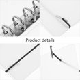 thumbnail image 2 of IFANLANDOR 2Pcs Binder Folder White PP Clear Binder for General Users Home Use, 2 of 8