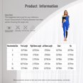 thumbnail image 5 of Raenseen Womens' Long Sleeve Unitard Gymnastics Ballet Dance Bodysuit Metallic Color Block Jumpsuit Red XXL, 5 of 5