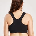 thumbnail image 3 of Women‘s Zip Front Closure Sports Bra High Impact Racerback Workout Bra for Running for Plus Size, 3 of 12