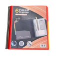 thumbnail image 1 of 12 Pocket Poly Project Organizer Folder Letter Size Multi Pocket File Folder With Tabs And Zipper Pouch For School Office Document Storage, 1 of 6