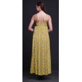 thumbnail image 2 of Bimba Robe Longue Maxi de Soirée pour Femmes en Rayonne à Imprimé Floral, Dos Nu, à Bretelles Spaghetti - Medium, 2 of 5