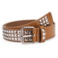thumbnail image 3 of Youkk Women Riveted Metal Belt Premium All-match Unique Gift Various Size Metal Punk Rivet Belt For Men And Women Studded Belt white 110cm 1Set, 3 of 6