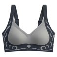 thumbnail image 1 of Kcodviy Women's Comfortable and Transparent Womens Bras No Underwire Plus Size Shoulder Strap Cordless Backless Running Bra Spongeless with Convertible Shoulder Compression Bra Straps, 1 of 5