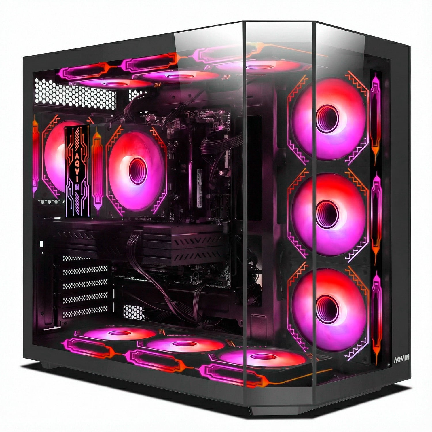 AQVIN Ignite Gaming Computer PC - AMD Ryzen 7 8700F CPU/ 32GB DDR5 RAM/ 1TB NVMe SSD/ GeForce RTX 5050 8GB Video Card/ Windows 11 Pro