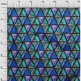 thumbnail image 3 of oneOone Polyester Spandex Blue Fabric Geometric Tropical Texture Sewing Craft Projects Fabric Prints By Yard 56 Inch Wide, 3 of 4