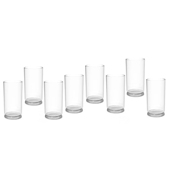 Better Homes and Gardens Emerson Collection Clear Cooler Glass 16ounce 8pack