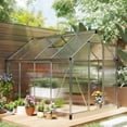 thumbnail image 2 of Outsunny Greenhouse, Walk-In Hot House, Clear PC Board with Sliding Door, 2 of 10