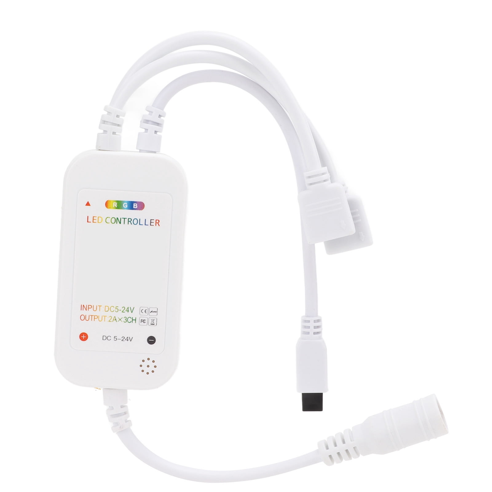 Senjay LED Strip Light Controller,LED Lights Controller,LED Strip Light Dimming Controller With RGB Remote Control Adjust Color Brightness For KTV Music LEDs Rope Lighting