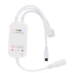 Senjay LED Contrôleur de lumière à bande,LED Contrôleur d'éclairage,LED Contrôleur de gradation de lumière de bande avec RGB Télécommande Régler la luminosité de couleur pour KTV Musique LEDs Rope Lighting