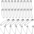 thumbnail image 2 of CHUANK 200 Pcs Épingles de Sécurité en Acier Inoxydable Épingles Courbées Épingle de Sécurité Courbée Durable pour Courtepointe, 2 of 5