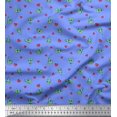 thumbnail image 1 of Soimoi Rayon Fabric Heart & Pizza Slice Food Print Fabric by The Yard 42 Inch Wide, 1 of 3