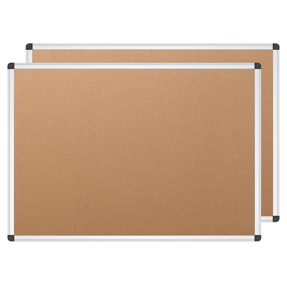 VIZ-PRO Magnetic Dry Erase Board, 60 X 36 Inches, Foldable Wall-Mounted Whiteboard with Silver Aluminum Frame & Marker Tray for School Office and Hom