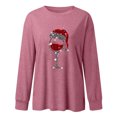 thumbnail image 3 of Hauts pour Femmes à Manches Longues Mode Décontractée pour Femmes Chandail en Molleton de Noël à Manches Longues Hauts Blouse à Manches Longues pour Femmes Chandails en Molleton de Noël Amusants pour Femmes Blouses à Manches Longues pour Femmes, 3 of 5