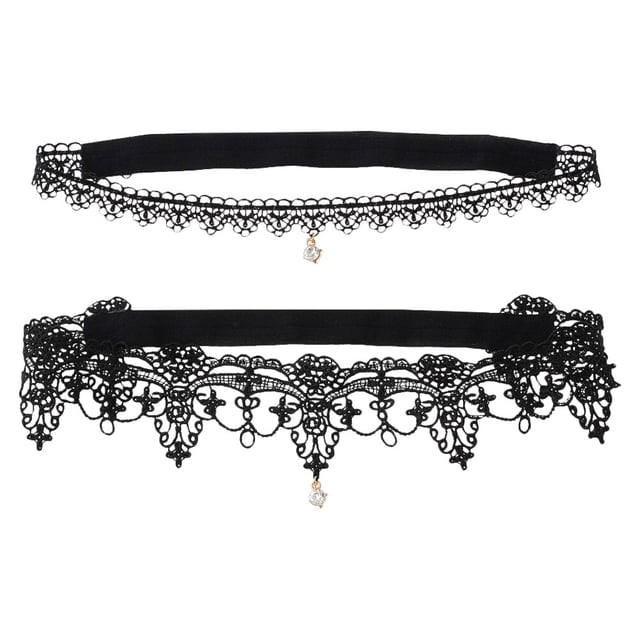 2 Pcs Nouvelles Bas en Dentelle pour Mariée Pendentif en Strass Jarretière de Mariage Western