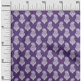 thumbnail image 2 of oneOone Georgette Viscose Medium Purple Fabric Block Sewing Material Print Fabric By The Yard 42 Inch Wide, 2 of 5