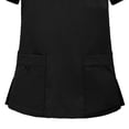 thumbnail image 3 of Women's Solid Color Loose Drawstring Pants Pocket Caregiver Short Sleeve V-Neck Top Nurse Uniform Set, 3 of 4