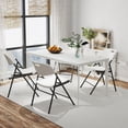 thumbnail image 2 of Patiojoy 12 Pack Folding Chairs Stackable Plastic Chairs with Waterproof HDPE Seat, 2 of 9
