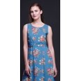 thumbnail image 4 of Bimba Robe de Soirée Sans Manches à Imprimé Floral pour Femme à Col Rond - X-Grand, 4 of 5