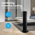 thumbnail image 2 of Senville SENFZ10-19M Oscillating Tower Fan 27", 3 Speed, 60° Oscillation, Compact, 2 of 7