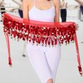 thumbnail image 2 of ziyahi Durable And Firm Lightweight Hip Scarf For Belly Dance Performances Wide Application Blended light green 1Set, 2 of 6