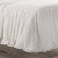 thumbnail image 3 of Lush Decor Ruffle Skirt Bedspread White 3Pc Set Full, 3 of 7