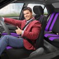 thumbnail image 2 of FH Group Universal Fit Striped Cloth Car Seat Covers for Auto, SUV, Van, Airbag Compatible, 2 of 10