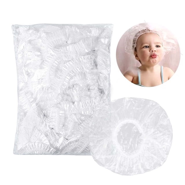 Bonnets de Douche Jetables en Vrac, Grand Élastique, Design Transparent pour Femmes, Voyage, Usage Domestique
