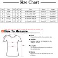 thumbnail image 3 of TIHLMK Hauts pour Femmes Mode Décontractée Impression Col Rond Volants Manches Courtes T-shirt Blouse Chandail, 3 of 6