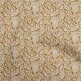 thumbnail image 1 of oneOone Viscose Chiffon Dark Olive Green Fabric Asian Block Craft Projects Decor Fabric Printed By The Yard 42 Inch Wide, 1 of 4