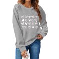 thumbnail image 2 of CEHVOM Fashion Woman Long Sleeve Round Neck Printing Blouse Causal Pullover Tops Clearance, 2 of 4