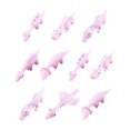 thumbnail image 3 of 10 Pcs Remplisseurs de Sacs de Fête Doigts de Dinosaure Dino Jouets Extensibles Animaux pour Violet, 3 of 9
