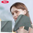 thumbnail image 1 of Qocolhg 10 Pcs Cleaning Rags for Housekeeping, Cleaning Cloths Hand Washcloths Hand Towels Washable Machine Washable Reusable Cleaning Wipes Drying and Cloths Absorbent for Kitchen and Office, 1 of 6