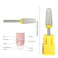 thumbnail image 1 of pitrice Multi-functions Salon Electric Pedicure Files Nail Drill Bit for Reshaping Yellow XF, 1 of 7