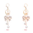 thumbnail image 4 of Baohd Bowknot Rhinestone Shinning Key Chain Allor Pearl Pendant Keychain Backpack Wallet Key Ring Girl Gift, 4 of 9