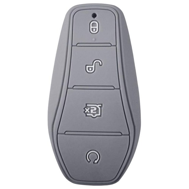 mmirethe Silicone Car Cover Glow In Dark For 360° Protection Dustproof Silica Gel Case Atto Key Byd Gray 9 x 5cm 1Set