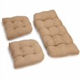 thumbnail image 2 of U-Shaped Microsuede Tufted Settee Cushion Set (Set of 3) - Java, 2 of 3