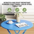 thumbnail image 2 of Ensemble Bistro de Patio en Métal 3 Pcs Gain de Place – Table et Chaises d'Extérieur Pliables, Conception Résistante aux Intempéries pour Balcon, Véranda, Cour Ou Jardin, 2 of 9